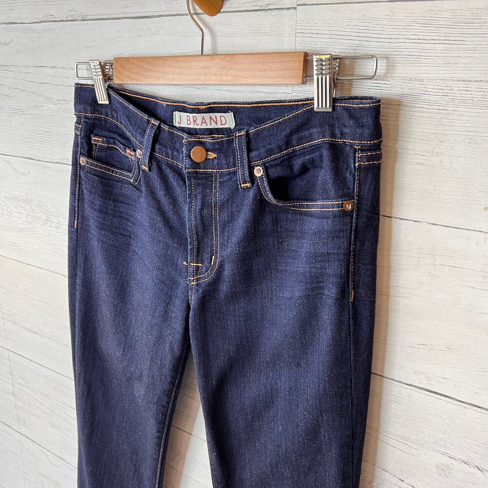 J Brand Jeans Womens Size 28 Dark Wash Straight Leg Cotton Blend Stretch - Picture 4 of 16